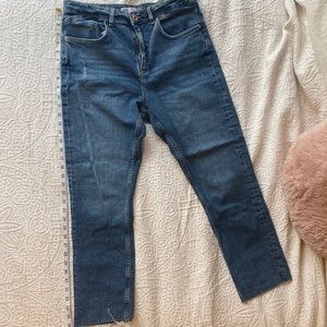 Dark blue Zara straight leg jeans